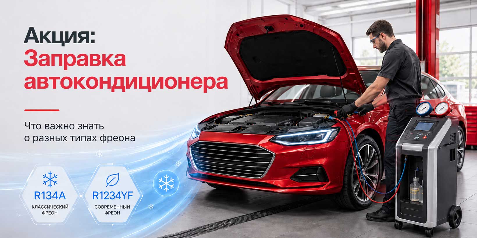 Заправка автокондиционера: что важно знать о разных типах фреона.