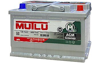 АКБ MUTLU AGM M1 6ст-70 (о.п.) 760А 278*175*190